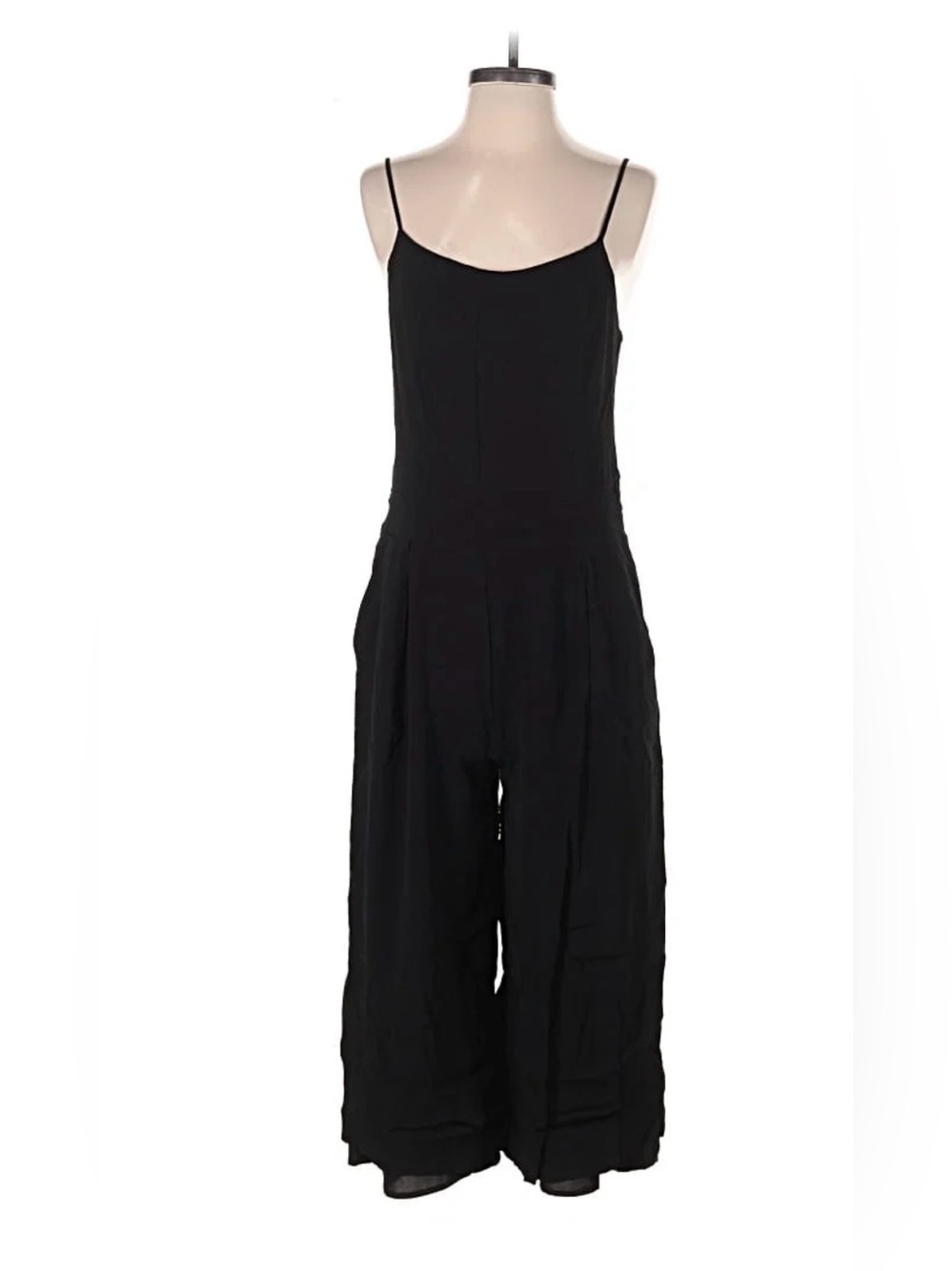 1.State Black Crop length Jumpsuit
